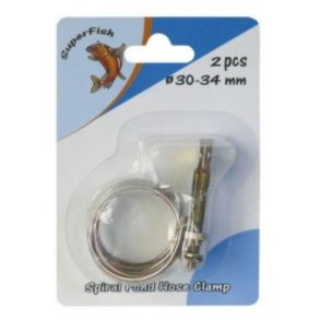 Spiral slangeklemmer 24-28mm / 2 stk 