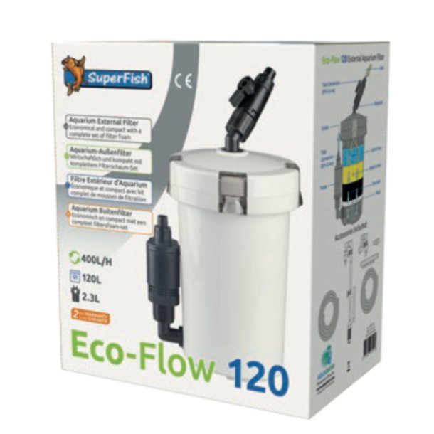 Utvendig Filter Eco-Flow 120 (120L) Superfish 
