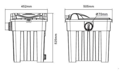 BioBox BF25.000 filter med 18watt UV-C 