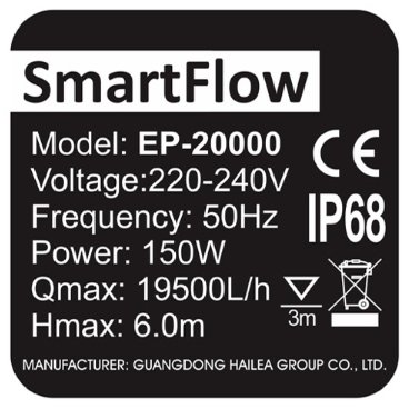 SmartFlow 20.000 Vario med fjernkontroll