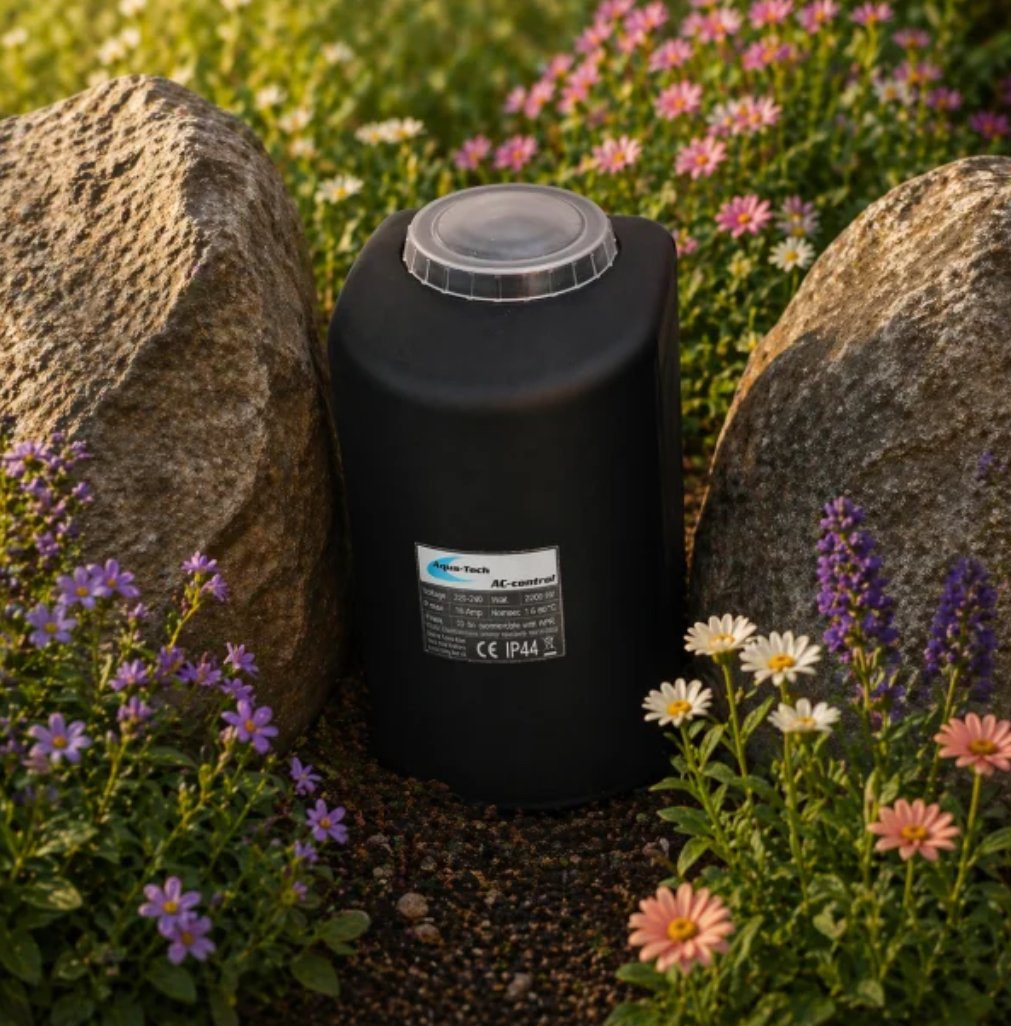 Aqua-Tech AC Control � Fjernstyrt Str�mstyring til hagen eller hagedammen 