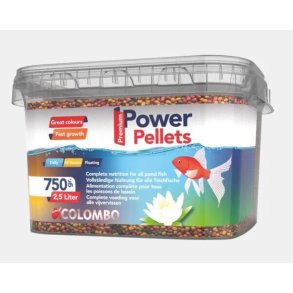 Power pellets 2,5 liter spann / 750gr. 