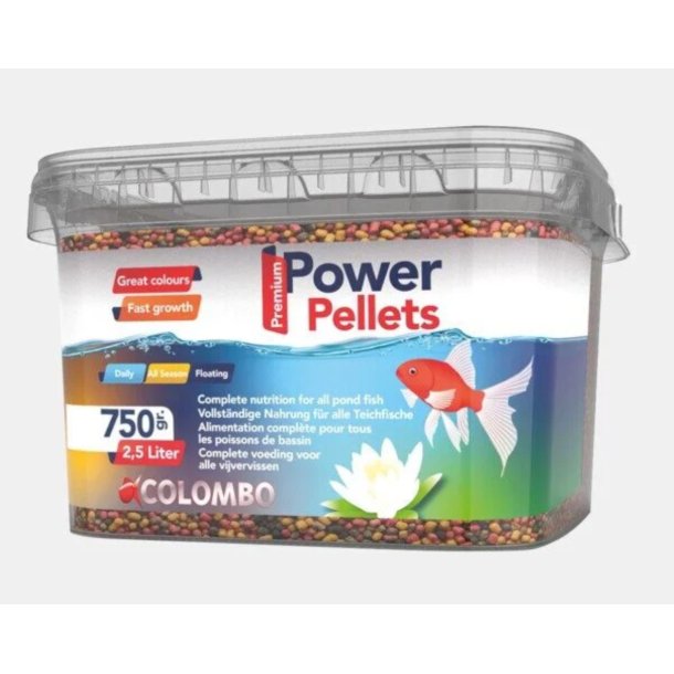 Power pellets 2,5 liter spann / 750gr. 