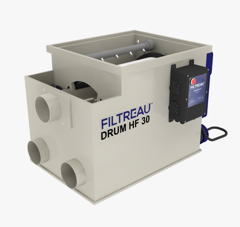 Trommelfilter Filtreau Pro / Max flow 30.000 liter pr time ( Ny modell 2026) 