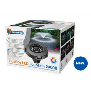 Flytende fontene med lys / Pumper 20.000 liter pr time 