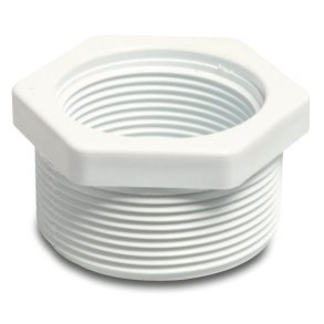 Gjengeovergang hvit PVC-U 2