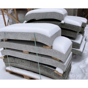 Krapp Granitt bro gr� / Lengde 100cm  bredde 50cm 