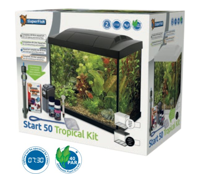 Akvarie pakke  START 50 / hvit 