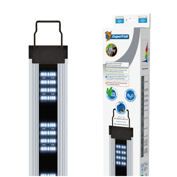 SuperFish Slim LED-lys til Akvarier / Slim 93 / 51 watt 