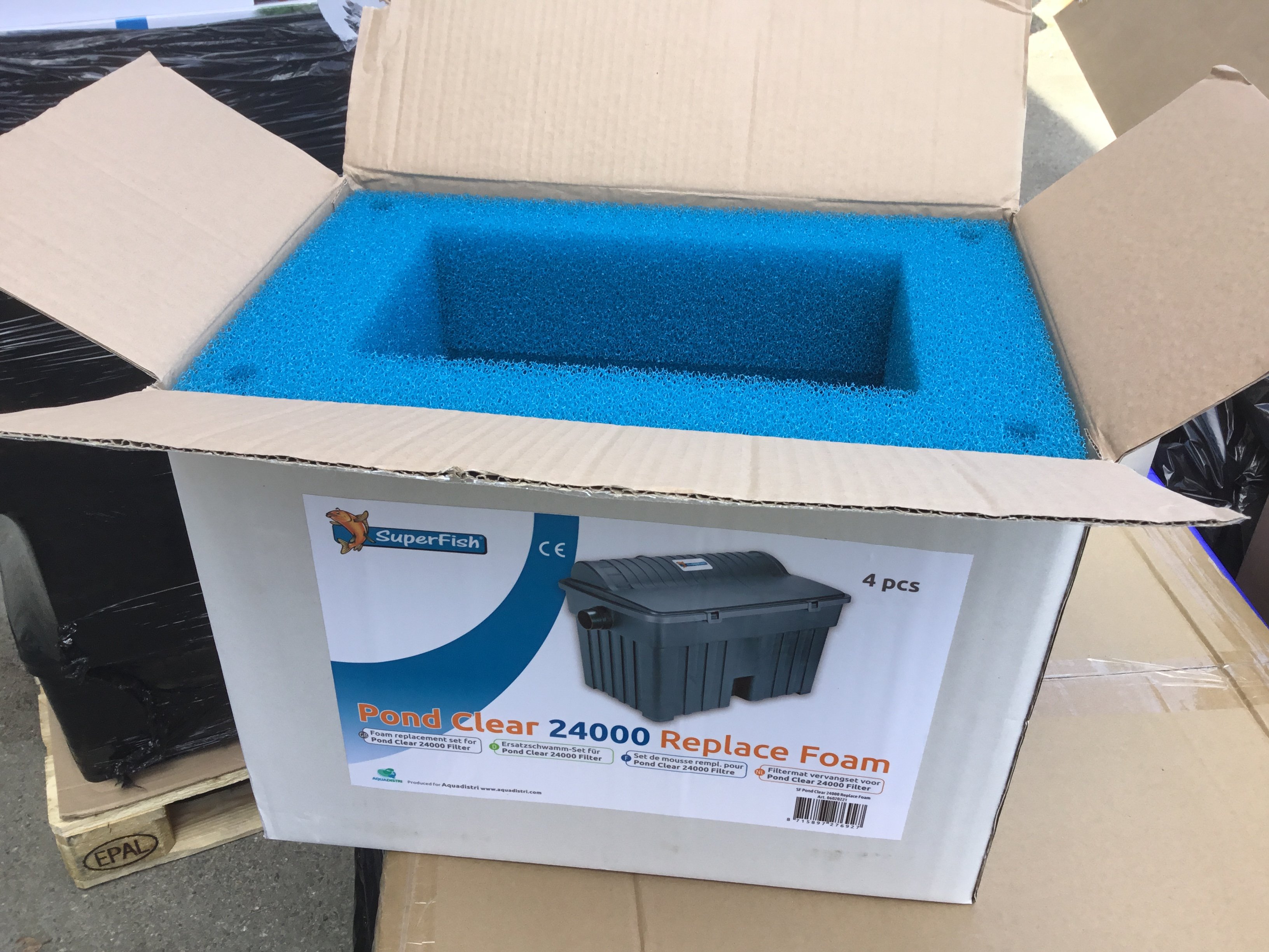 Filter innsats gul til PondClear 24000 og Biobox filter 