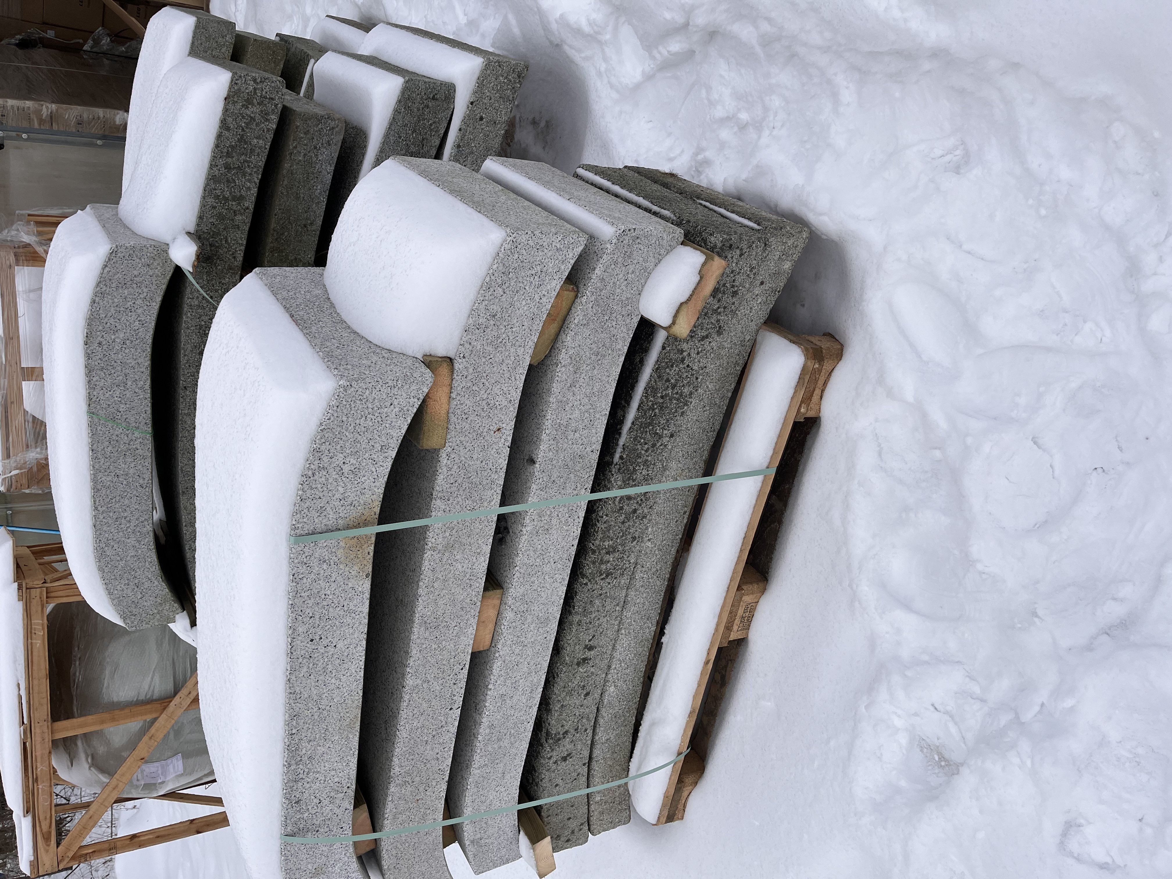 Granitt bro gr� / Lengde 100cm  bredde 50cm 