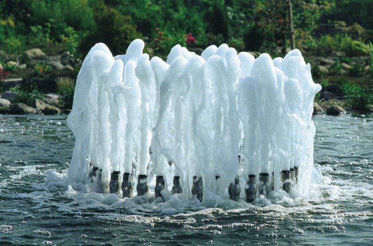 Skumdyse fontenehode / Rustfri 