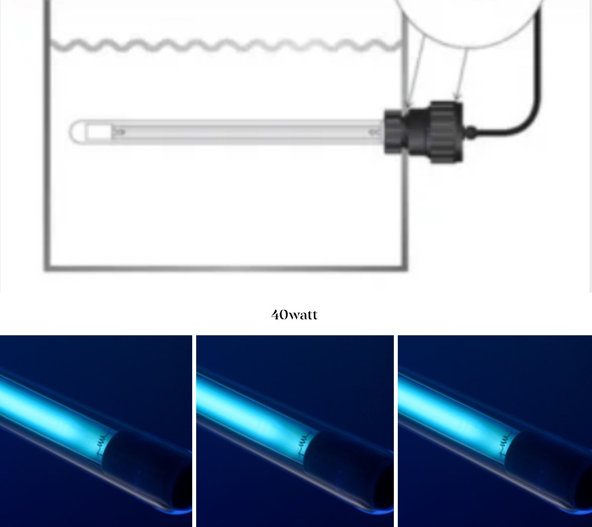  UV-C Module High Output 40W / Filtrau  + 3 ekstra p�rer 
