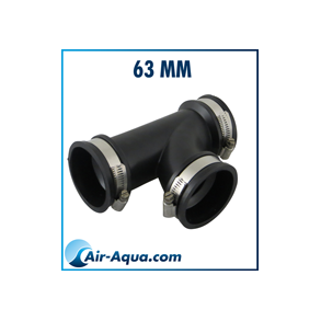 Flex T-stykke 63mm