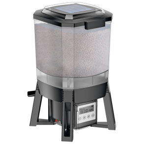 Frautomat med integrert solcellepanel